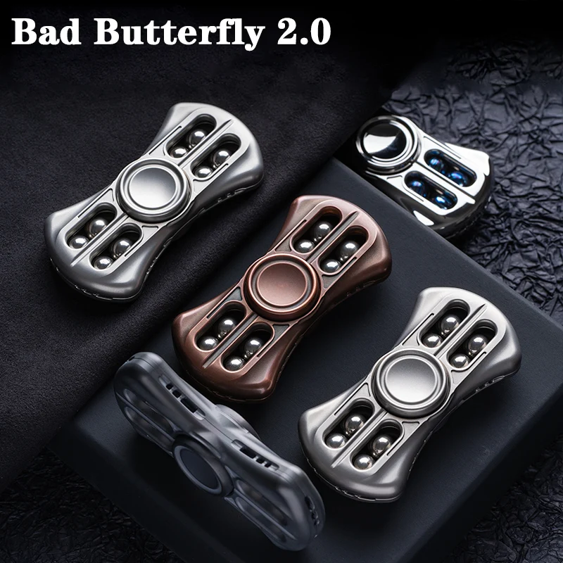 Bad Butterfly-juguete de descompresión para niños, Spinner inquieto, Super largo tiempo, regalo, 2,0