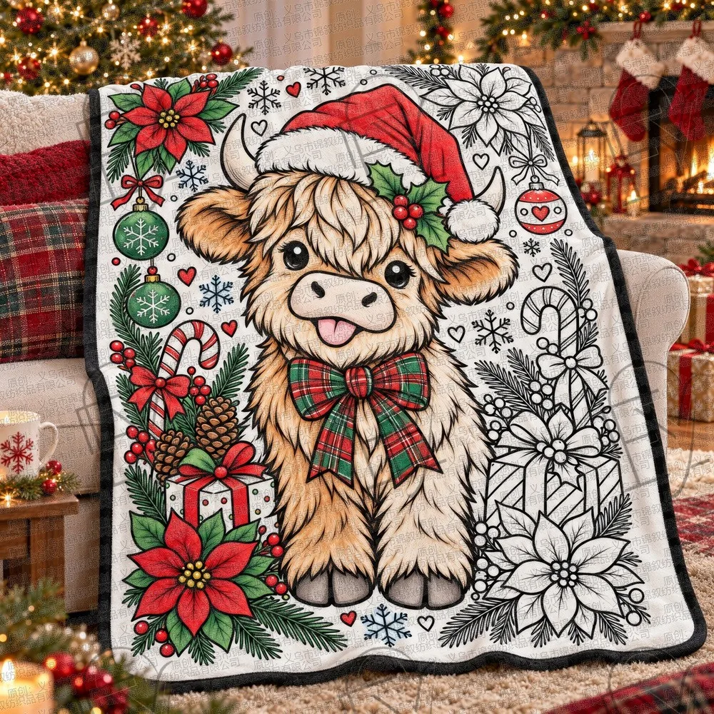 DIY Coloring Blanket Retro Steam Train Locomotive Sketch Unfinished White Flannel Fleece Throw for Hobby Gift
