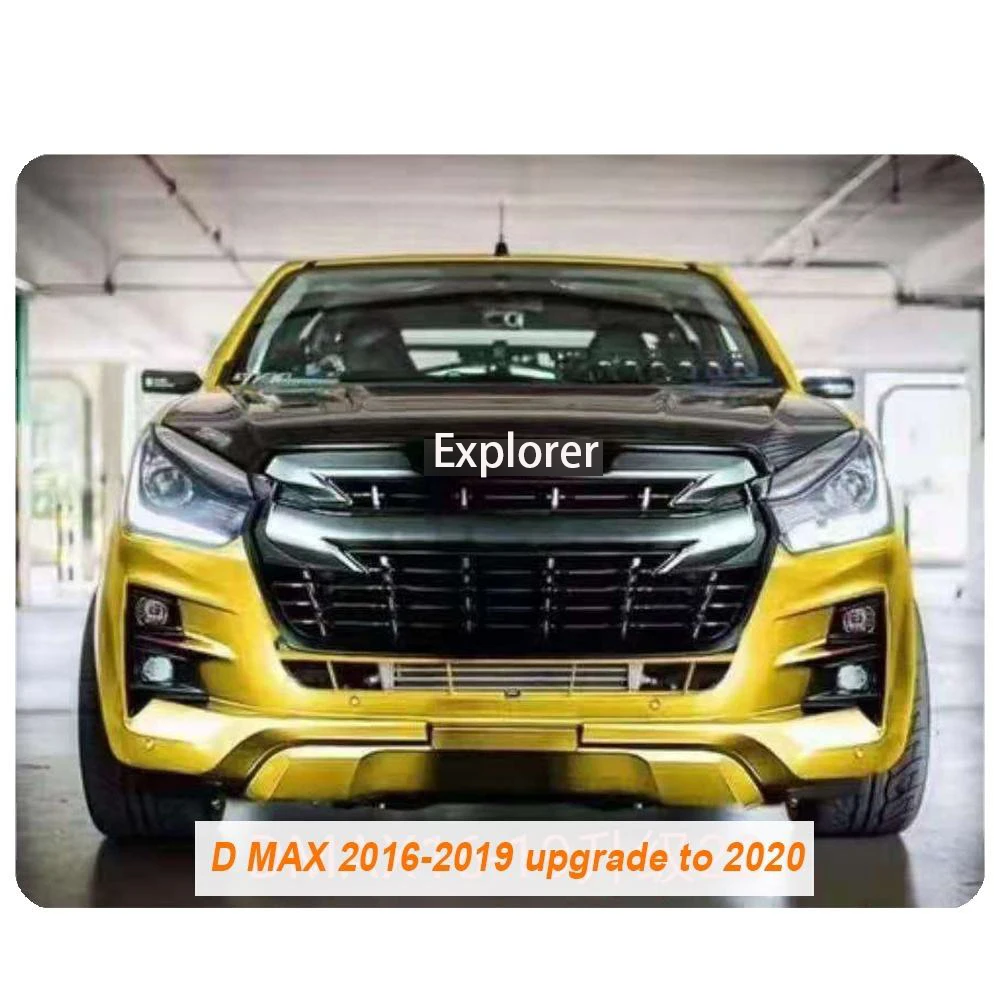 Factory New Dmax Front Bodykit Part Front Bumper Upgrade To 2020-2023 ABS Standard Size For Isuzu Dmax Body Kit