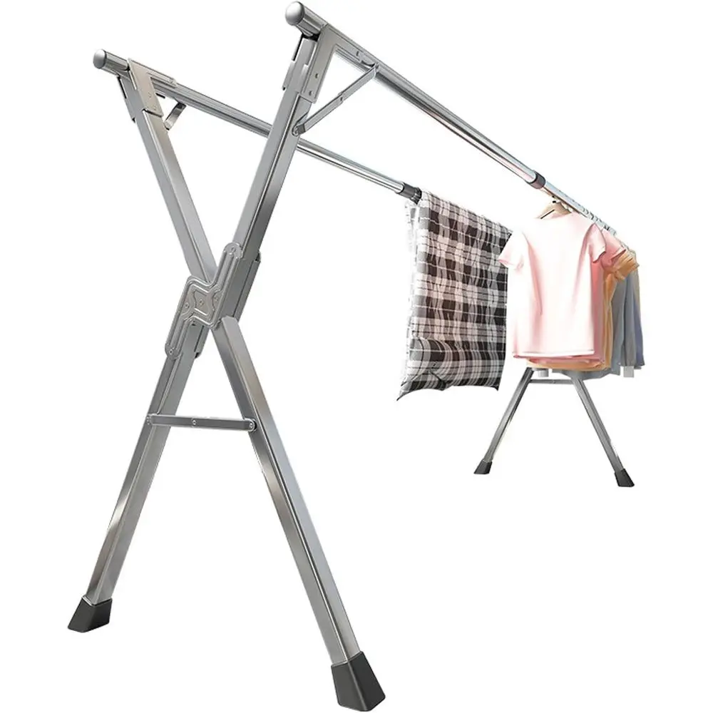 

Outdoor Heavy-Duty Stainless Steel Retractable Clothes Drying Rack, 79in, Suitable for Both Indoor and Outdoor Use