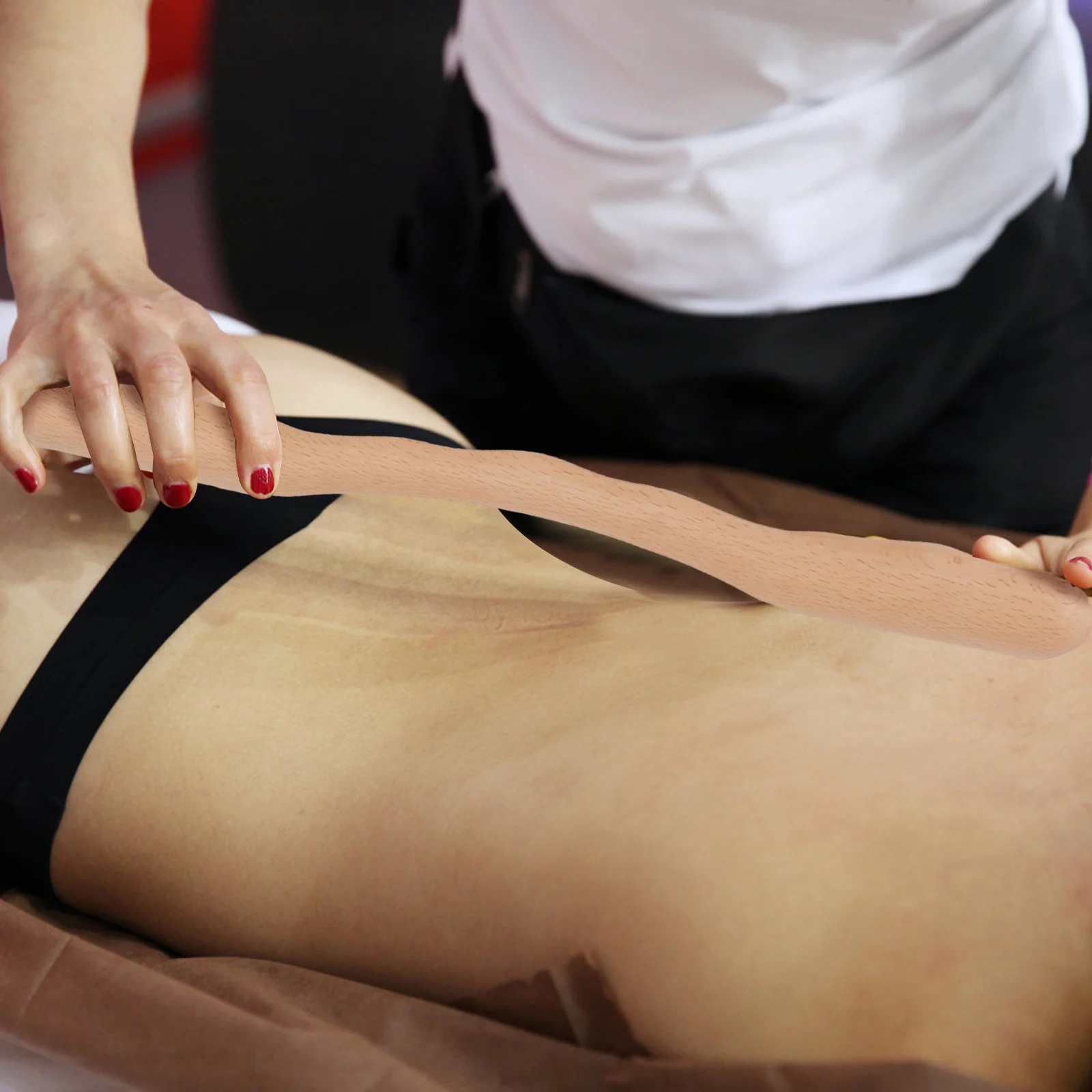 

4Pcs Scraping Rods Wooden Meridian Sticks Ergonomic Design Massage Tools for Body Legs Feet Neck Shoulder Back Blood Circulation