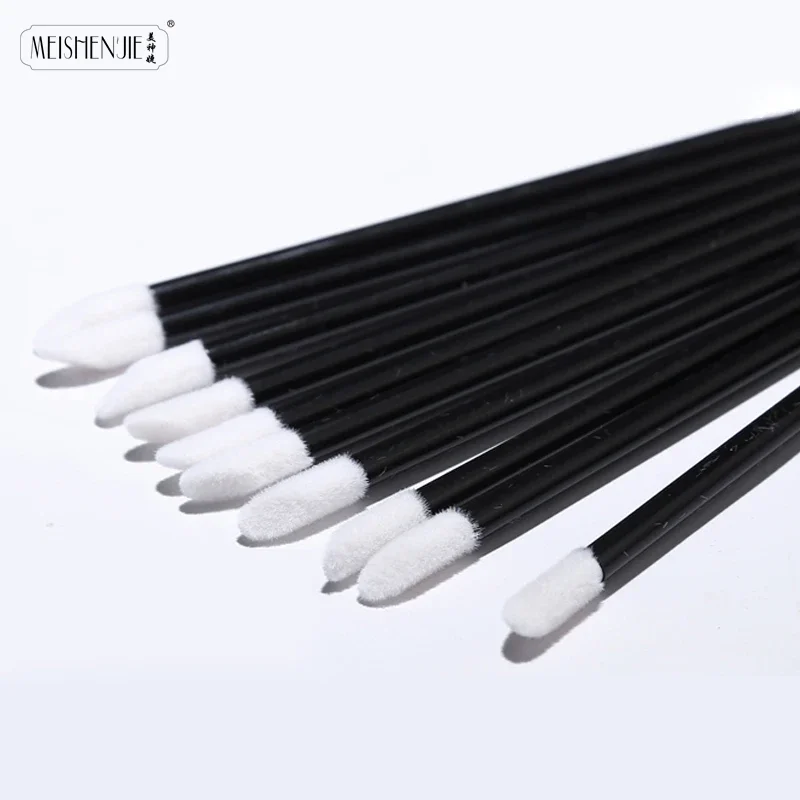 MEISHENJIE 50/500/1000 Pcs Make Up Lip Gloss Brush Lipstick Gloss Wands Applicator Lip Brushes Portable Cosmetic Beauty Tools