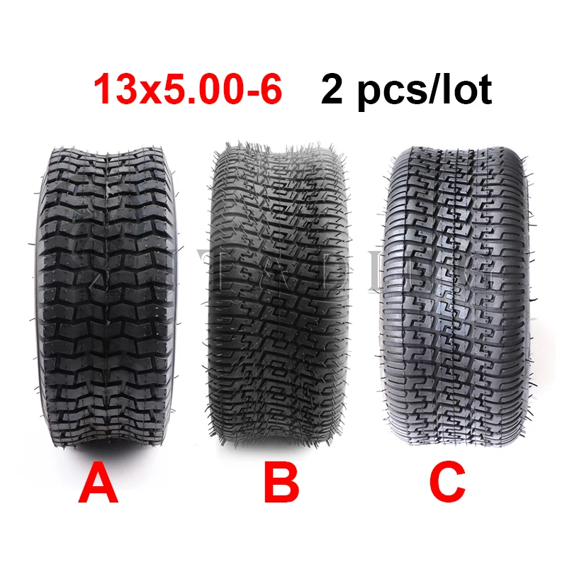 

2pcs/lot 13 inch vacuum Tyre 13X5.00-6 Tubeless Tire for Electric scooter Mower Snow Sweeper ATV go kart wheel tires parts