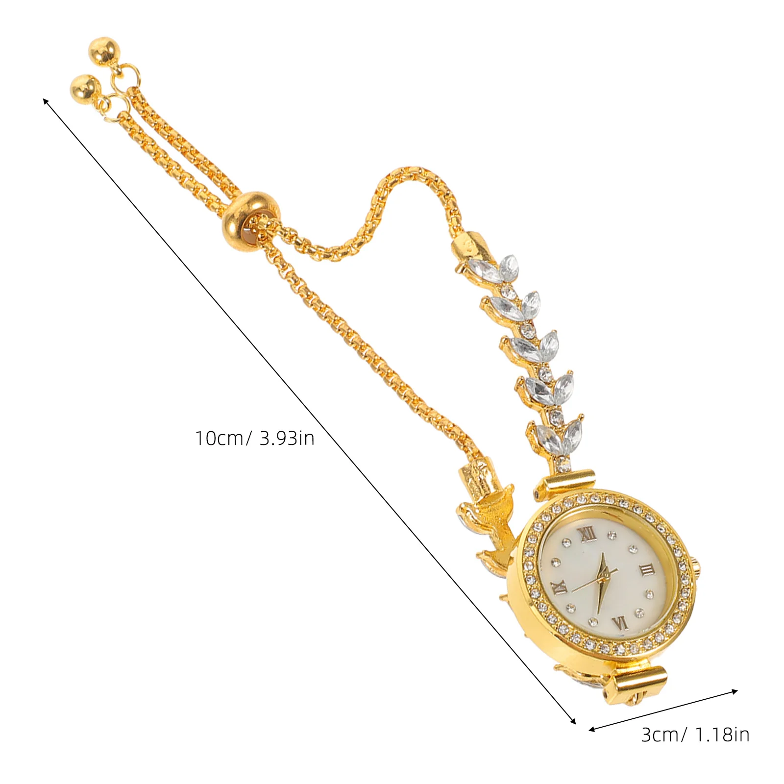 Femmes strass Bracelet montres petit cadran rond analogique Quartz robe élégante montre-Bracelet ajustement confortable Bracelet chaîne montres