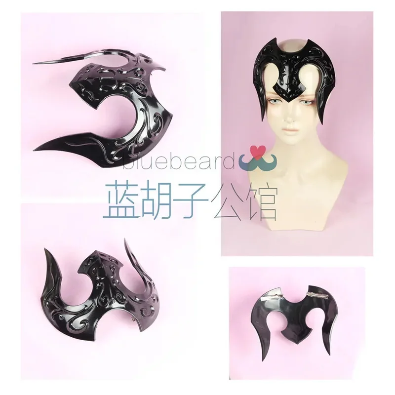 ss23Fate/Grand Orde FGO d' Mixed White Hair Wig Jeanne d'Arc Headwear Headdress Alter Cosplay Costume Pr