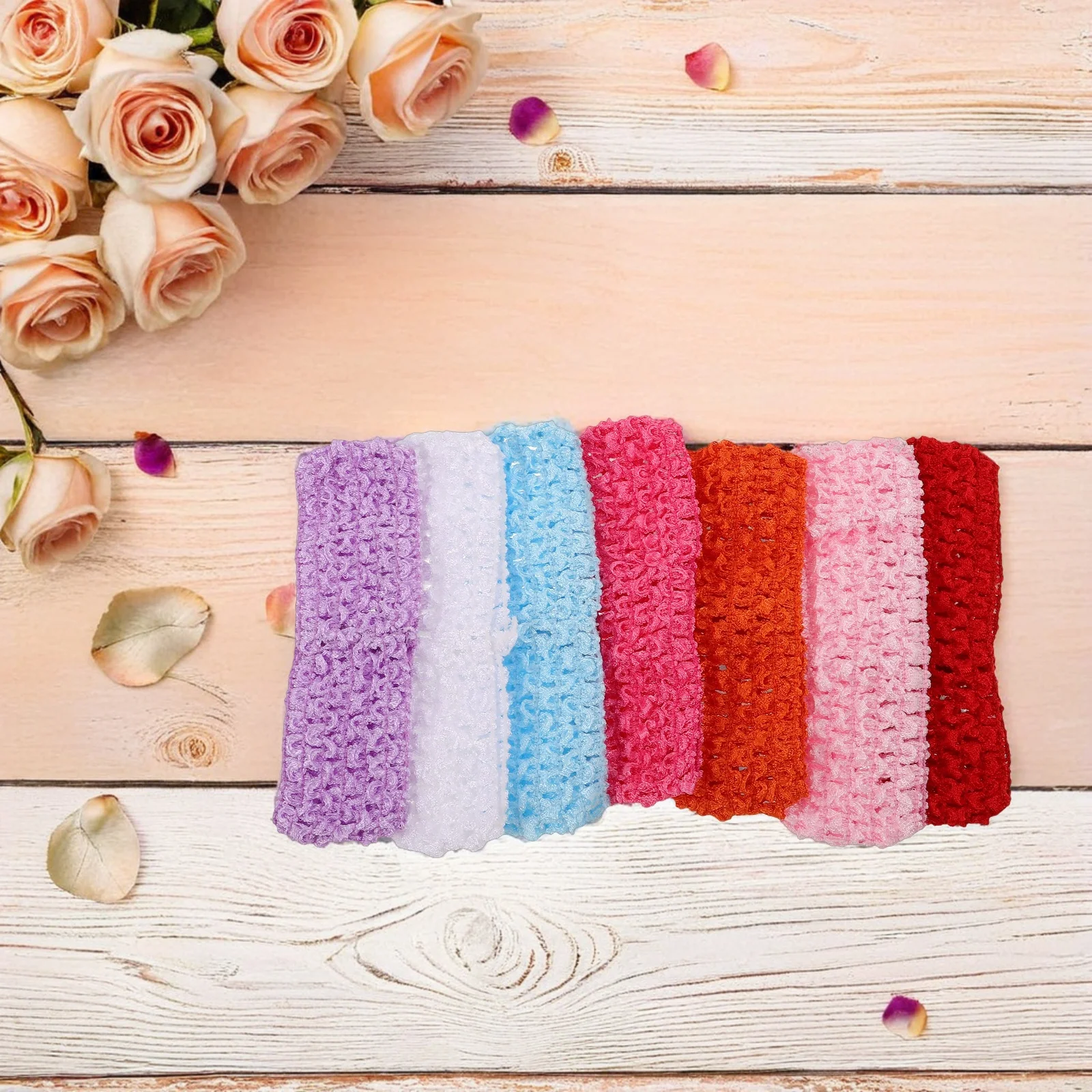 

30pcs Knitted Headband Elastic Vintage Hair Bandana Soft Breathable Crochet Hair Accessories For Women Wide Stretchy Retro Boho