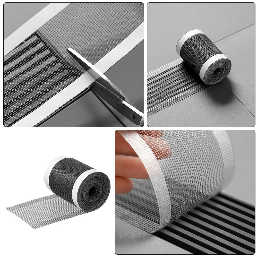 

1 Roll Disposable Shower Drain Hair Catcher Floor Drain Sticker Long Stopper Mesh Sticker Easy Clean