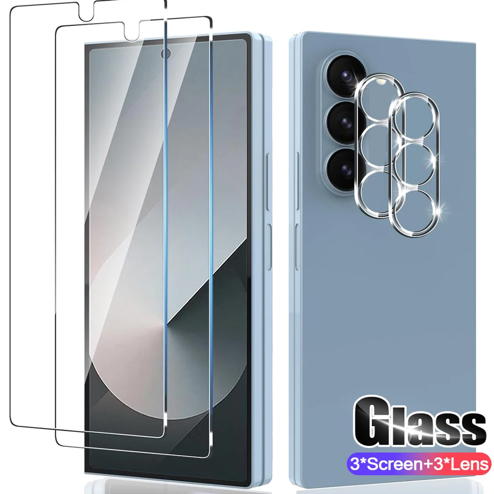 Fold 6 Tempered Galss Protective Films Outer Screen Protector for Samsung Galaxy Z Fold 6 Fold 5 Camera Lens Tempered Films