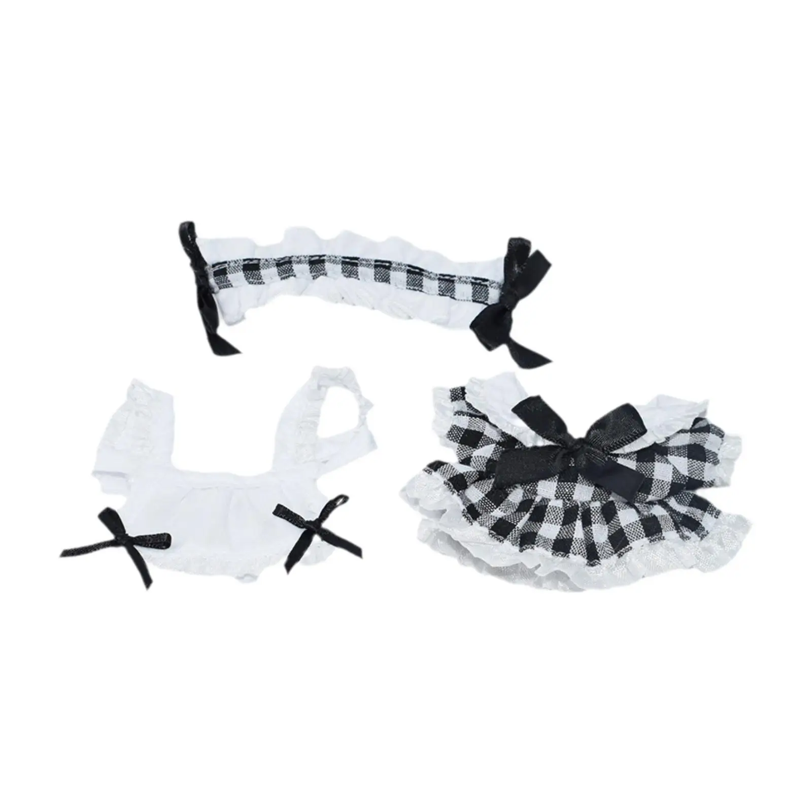 

Мягкий хлопковый костюм для куклы 17 см: дизайнерский наряд для шарнирных кукол и игрушек для кукольных домиков