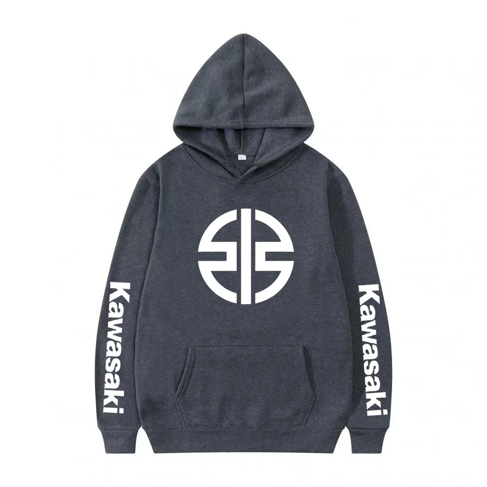 

Мужская мотоциклетная толстовка 202, шерстяная толстовка с узором KAWASAKI, очень большая женская повседневная толстовка в стиле хип-хоп