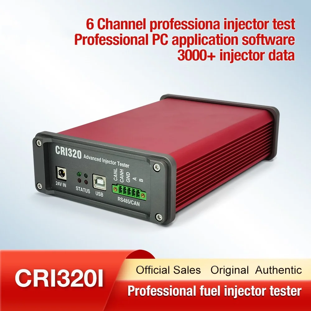 

CRI320 Common Rail Injector Tester 6 Channel Fuel Injector Test Tool For Coil Piezo EUI EUP RLC AHE Injector Repair