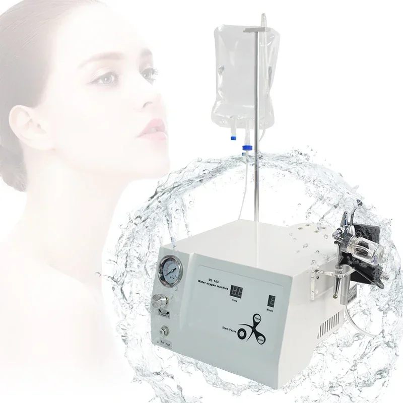 3 in1 tragbare Gesichtshaut verjüngung Aqua Jet Peeling Wasser Sauerstoff Jeet Jet Peel Sauerstoff Gesicht Spa Salon Beauty Mach