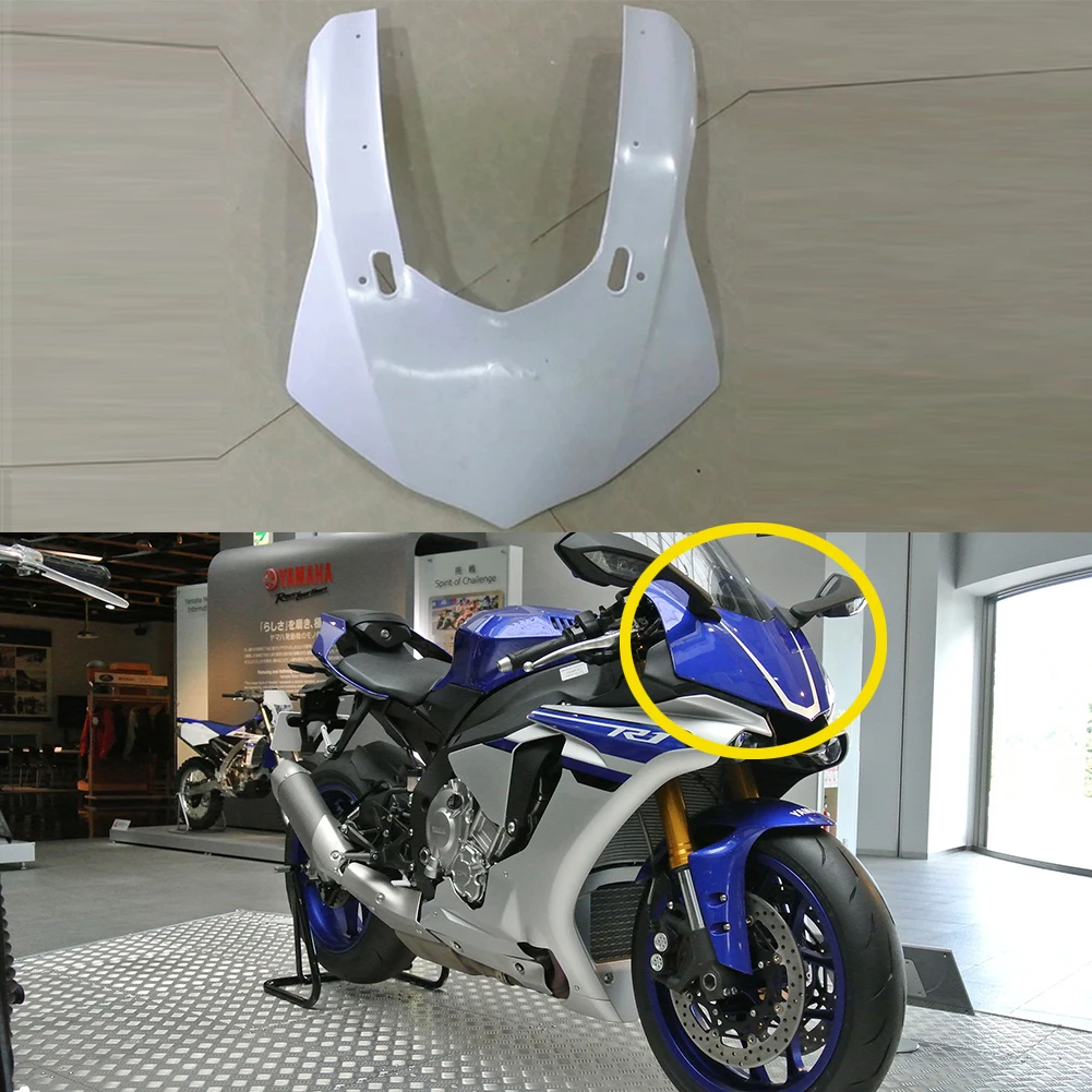 

Unpainted Raw Front Upper Nose Fairing Molding Injection For Yamaha YZF R1 2015 2016 2017 2018 2019