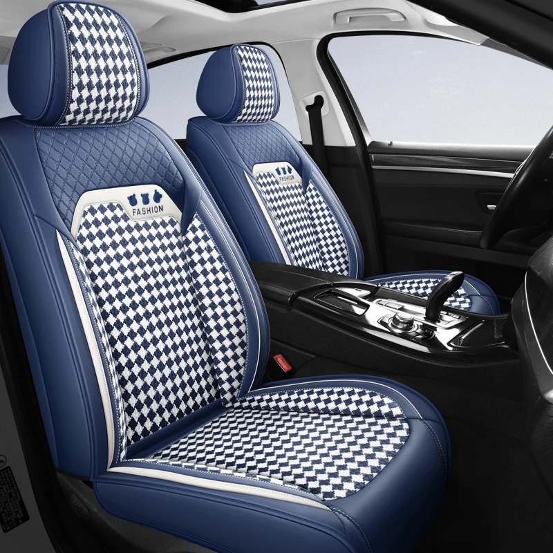 Car Seat Covers, Universal Seat Covers for Five-Seater Vehicles, Stylish Design, Suitable for Most Cars