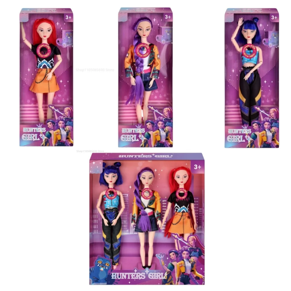 Hot Have Music Kpop Demon Hunters Anime Figure Rumi Mira Zoey Action Figure  Plastic Doll Cute Gift for Kids Birthday Gifts