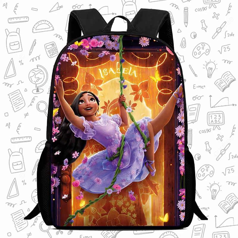 

Детский школьный рюкзак Mochila, школьные сумки ENCANTO с героями мультфильмов для девочек и мальчиков, прочный и легкий детский рюкзак для детского сада
