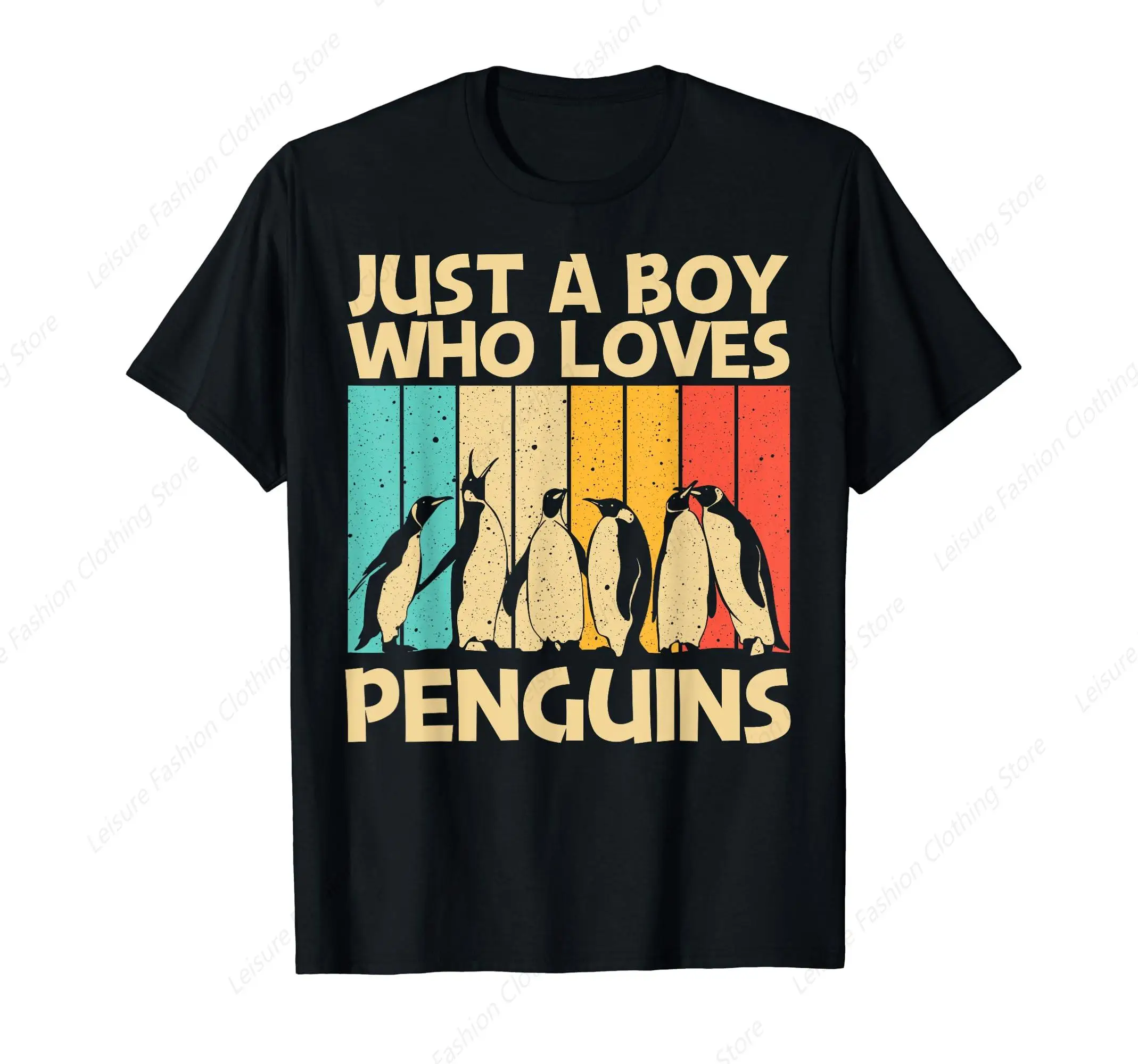 Cool Penguin Design For Boys Kids Emperor Penguin Bird Lover T-Shirt