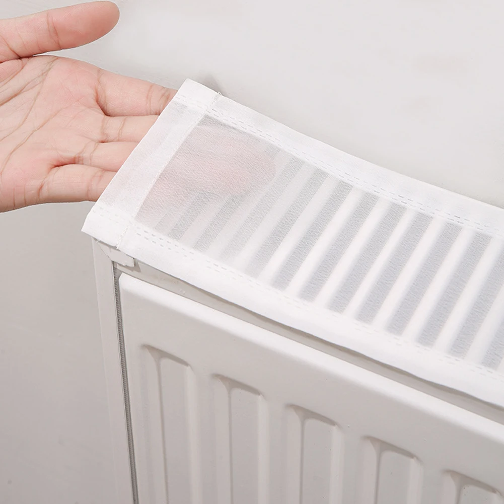 

Decorative Radiator Pad Dust Blocking Radiator Cover in Chic White Color With Builtin Magnet for Simple Installation