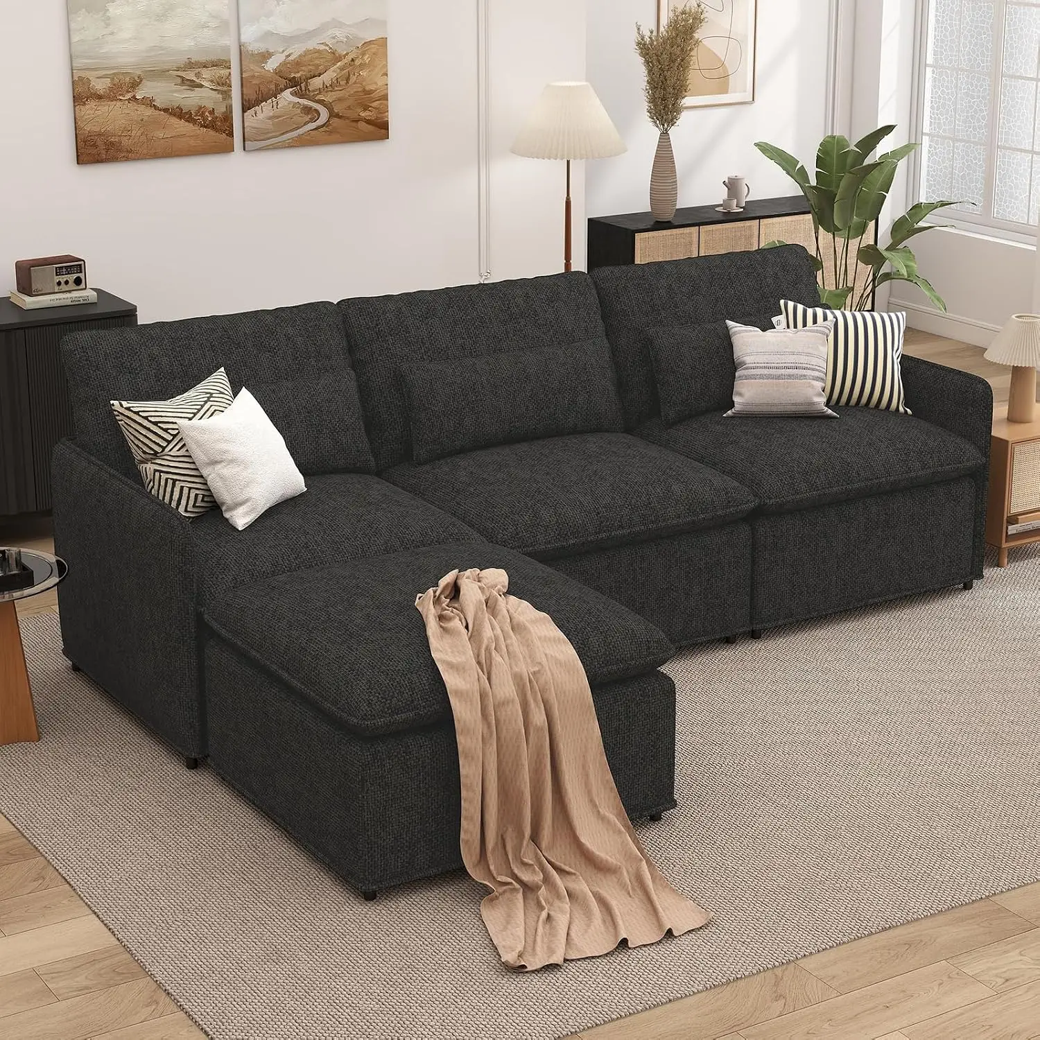 L Shaped Sectional Sofa, 94.5