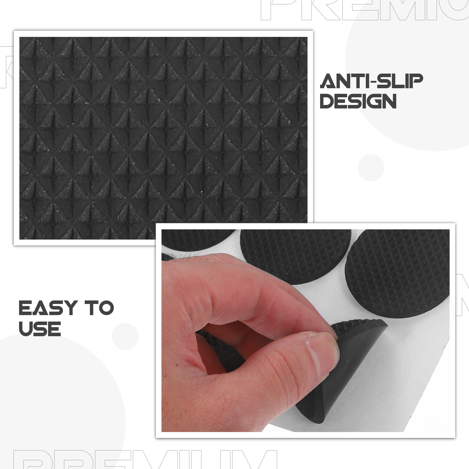 

60pcs Furniture Pads for Chair Leg Adhesive Protectors Non Slip Hardwood Floor EVA Material Anti Collision Covers Sofa