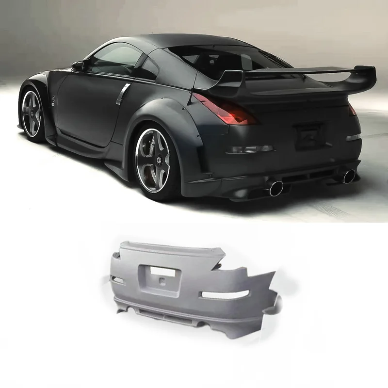 

Для Nissan 350Z Z33 VS Style Широкий корпус заднего бампера - спортивный внешний аксессуар для стайлинга кузова, внешняя часть кузова