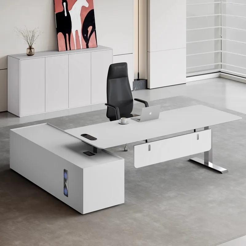 

Leg Support White Executive Desk Drawers Designer Large Luxury Office Desks Cheap Wood Modern Escrivaninha Office Furniture