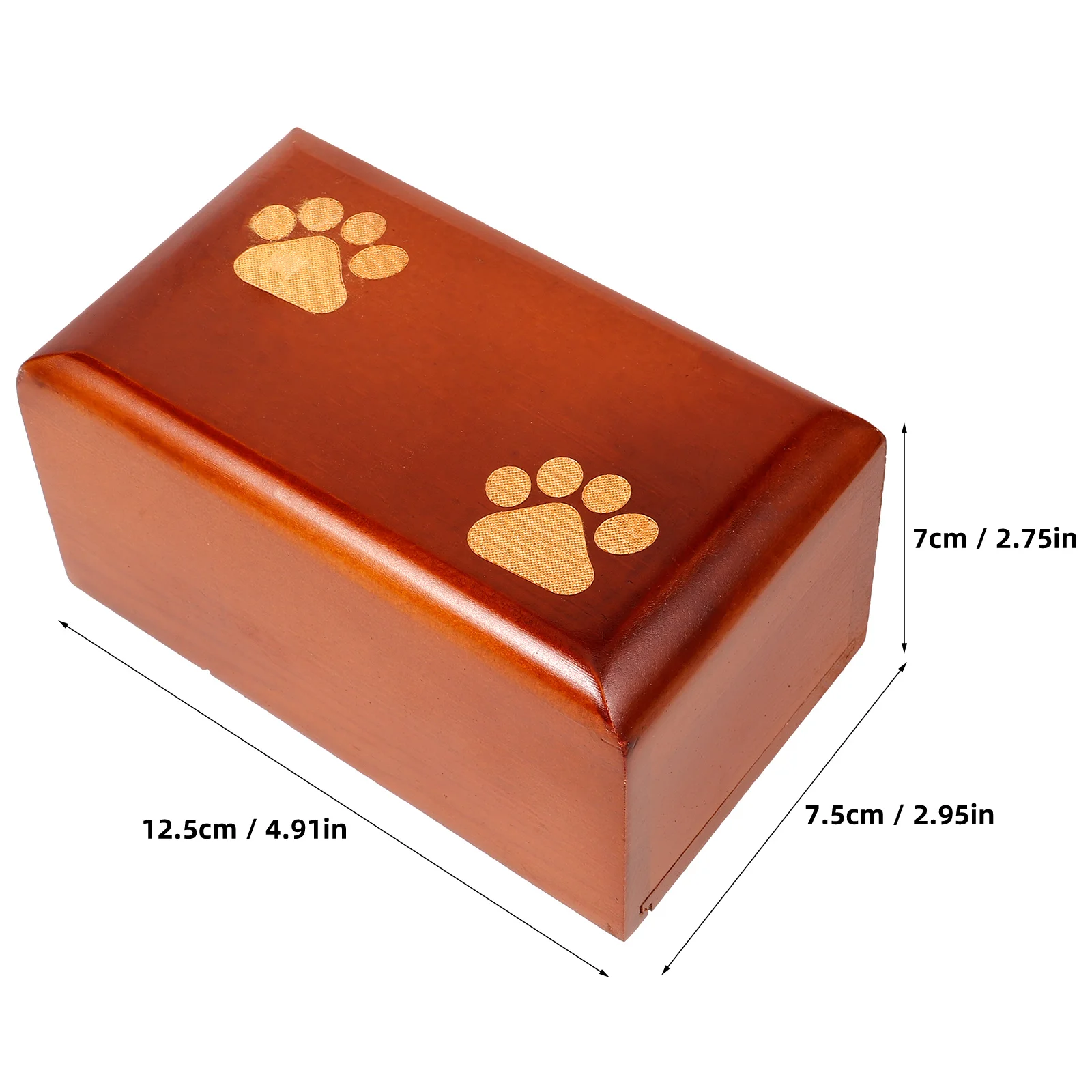 Wooden Pet Urn Cremation Box for Dog Cat Ashes Memorial Keepsake pet burial holder urn wooden style natural finish safe