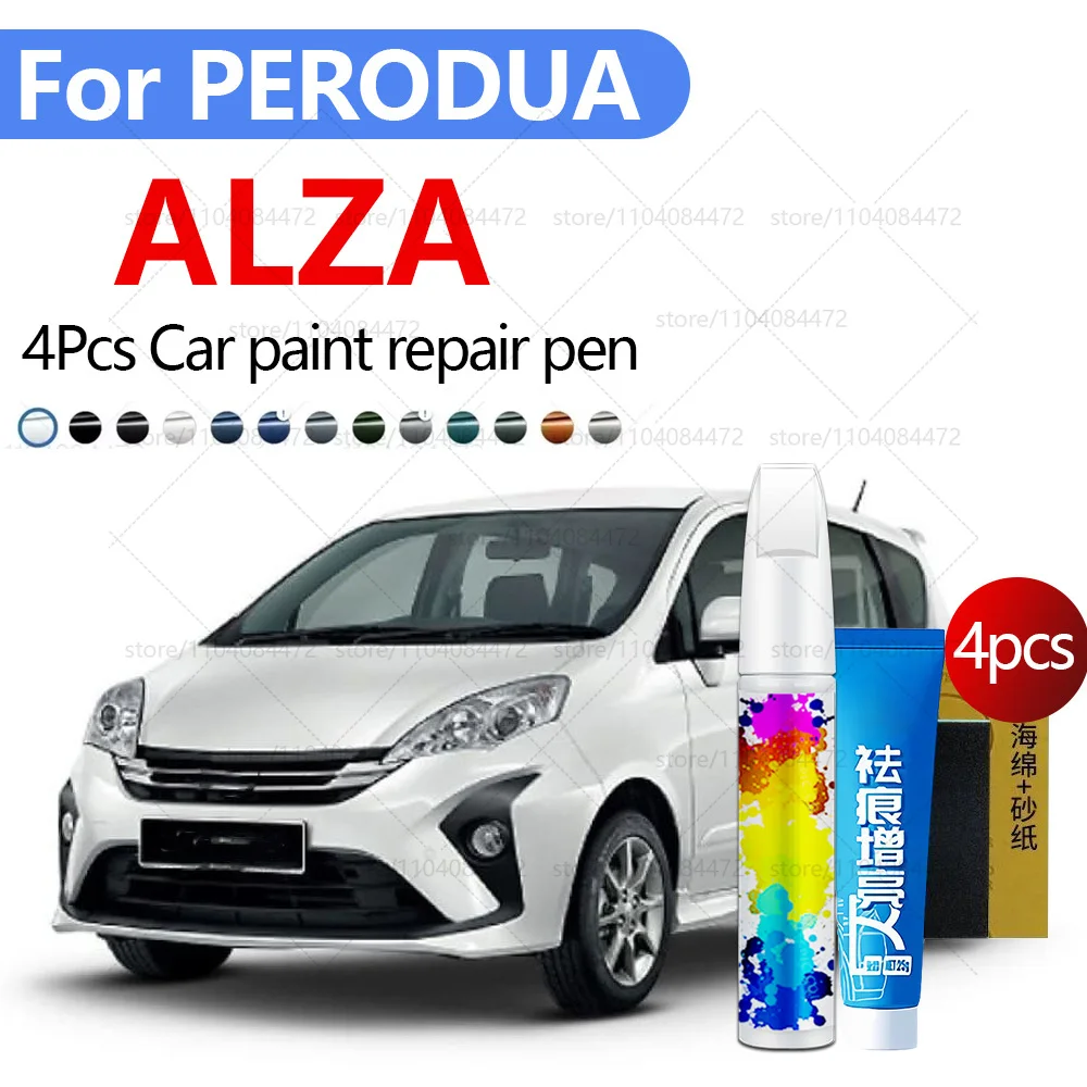 

Ручка для ремонта автомобильной краски для PERODUA ALZA 2009-2025 аксессуары для ремонта царапин краски 4 шт. черный 209 синий B77 красный R67 серебристый S28 синий