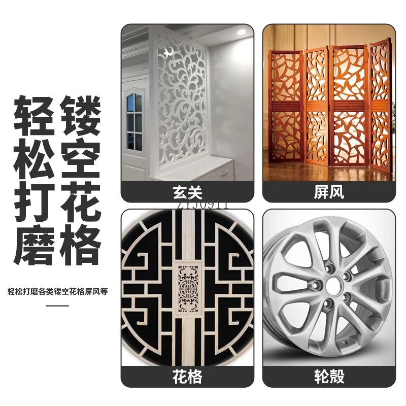 Macchina pneumatica Sanda Griglia per la lavorazione del legno Mozzo ruota per auto Rettifica a secco Mulino ad aria Rettificatrice pneumatica per sabbia con una sola parola