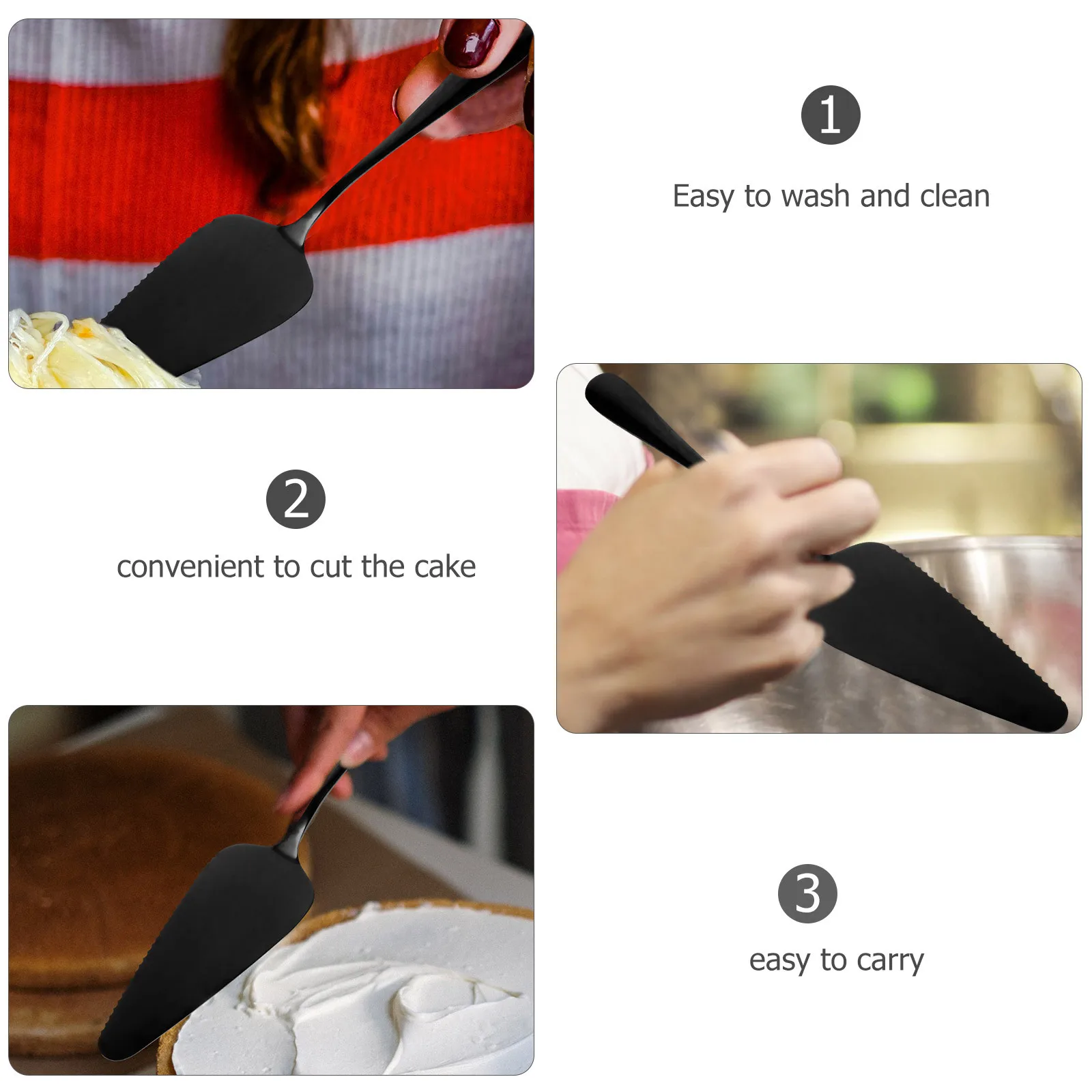 

Stainless Steel Serrated Baking Tool For Kitchen Use Wedding Cake Baking Shovel Cake Shovel Stainless Steel Kitchen