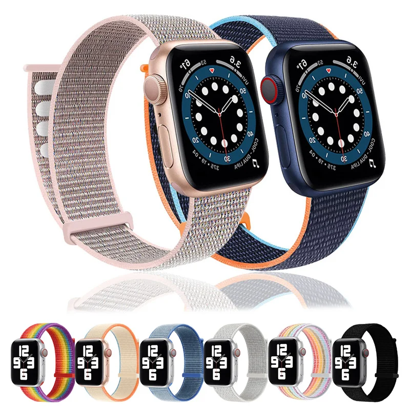 

Nylon Band For Apple Watch Strap 49MM 40MM 44MM 45MM 41MM 38MM 42MM Accessorie Bracelet for iWatch Serie 9 8 7 SE 6 5 4 3 Ultra