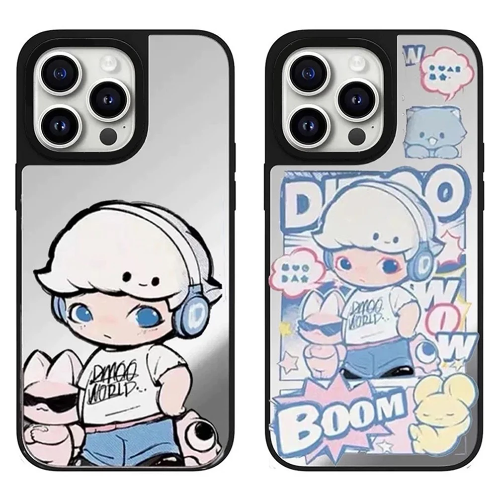

Doll Fashion Mirror Magnetic Phone Case Cover for IPhone 11 12 13 14 15 16 Pro Max Case for IPhone 16 Pro Max