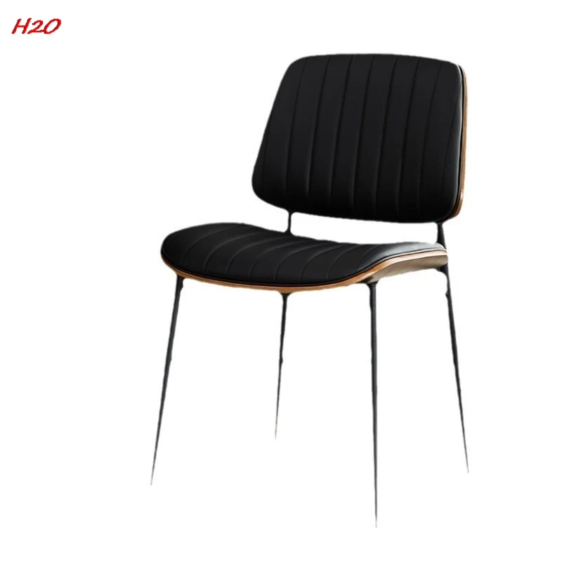 H2O Italian Light Luxury Dining Chair Designer Simple Soft Bag Home Booktable Chair Senior Sense Nordic Cafe Restaurant Chair