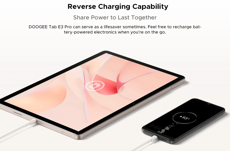 DOOGEE Tab E3 Pro Tablet Android 15 Gemini AI 13'' Display 7.9mm Ultra-thin 8GB 256GB Smart Pad 11000mAh Battery Global Version