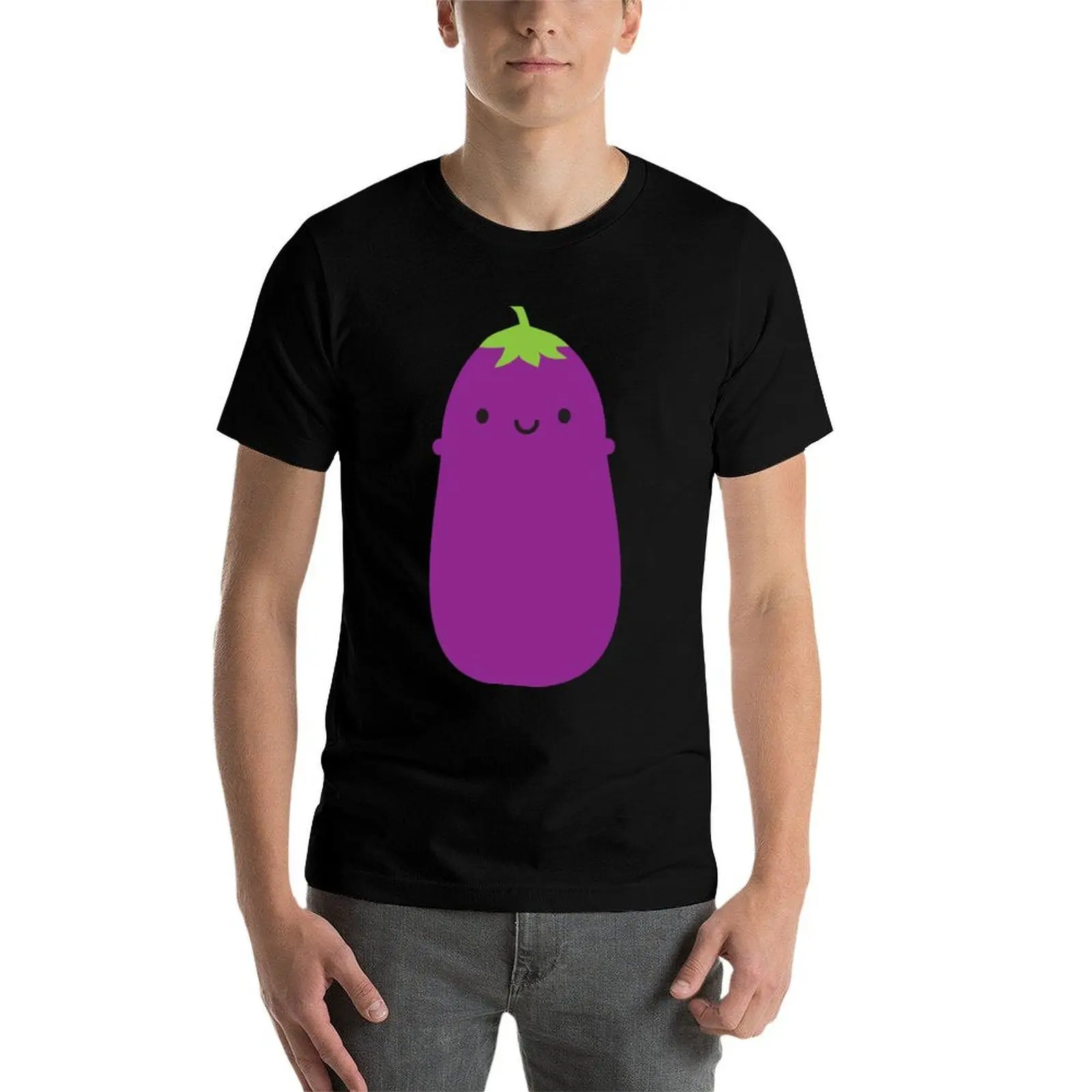 

Kawaii Aubergine / Eggplant T-Shirt essential t shirt mens graphic t shirts T-Shirt