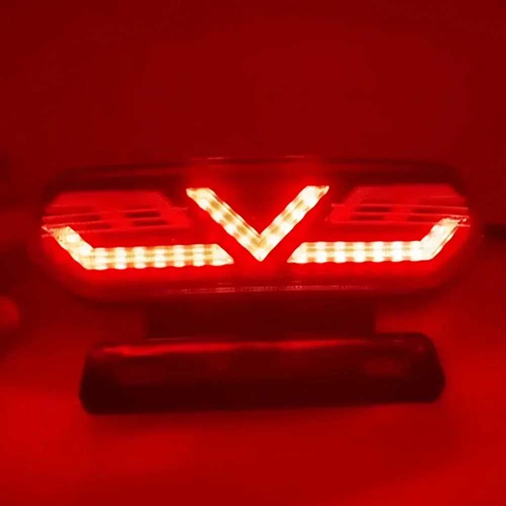 12V Motorcycle Rear Lights LED Motorcycle Brake Light ATV Tail Light Motorbike Stop Turn Signal Direction Indicator Blinker image 2