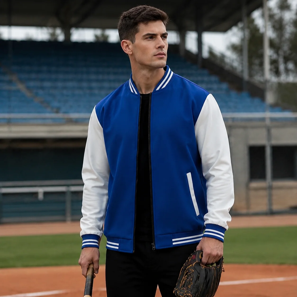 Streetwear Brand Jersey - Veste de baseball américaine unisexe, style