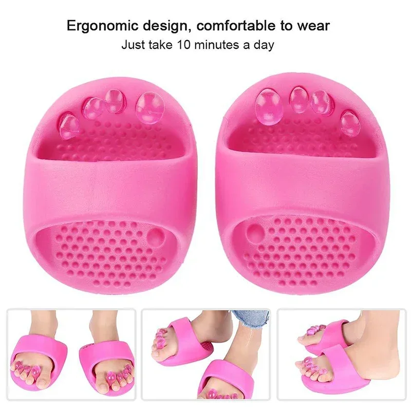 1 Double Adult Unisex Slimming Slippers for In/Out - Turned Feet! Correct O - Legs, X - Legs, Bowlegs & Clubfoot with Insoles