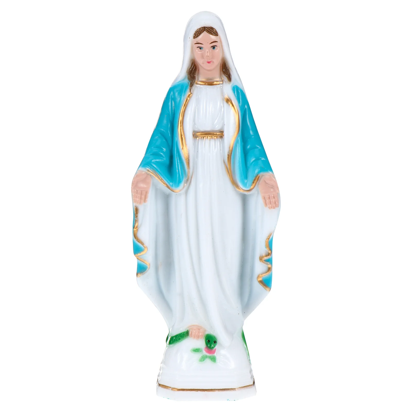 Our Lady of God Ornament Desktop Religious Style Adornment Commemorate Warmth Decoration Church Plastic Catholicism Lightweight