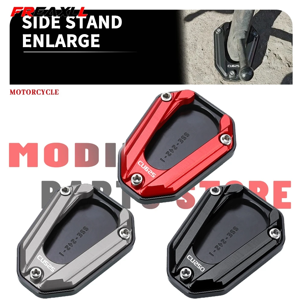 

Motorcycle Side Stand Enlarged For VOGE CU525 CU625 CU250 2023-2026 CU 525 625 250 Plate Kickstand Foot Side Stand Enlarger Pad