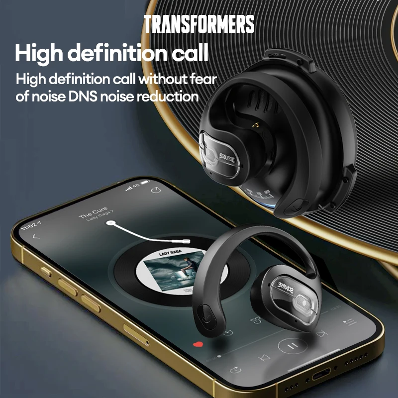 TRANSFORMERS-auriculares X15 Pro con gancho para la oreja, audífonos deportivos impermeables con Bluetooth 5,4, baja latencia, alta calidad, novedad