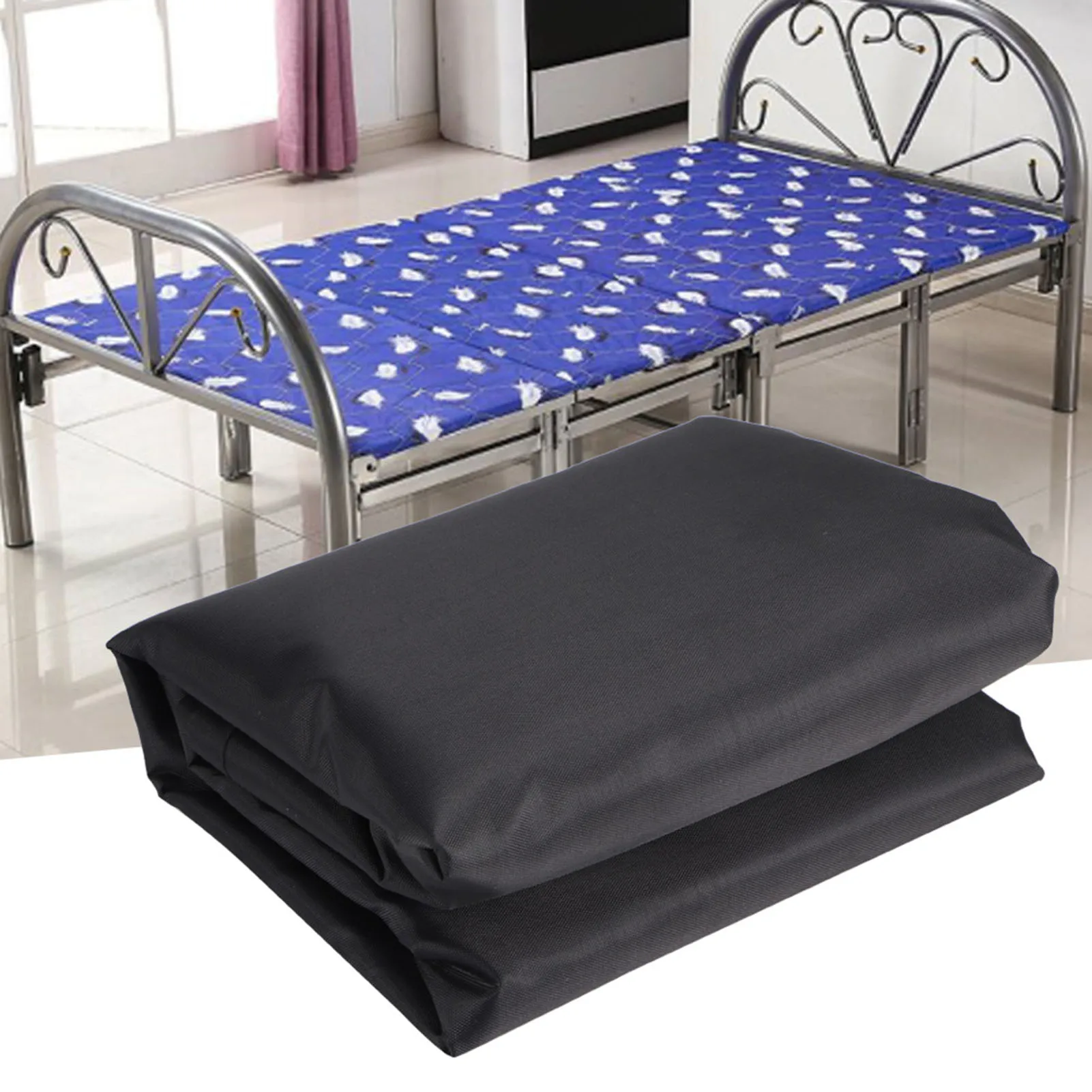 Portable Folding Bed Cover Furniture Dust Proof Protective Cover For Indoor Outdoor