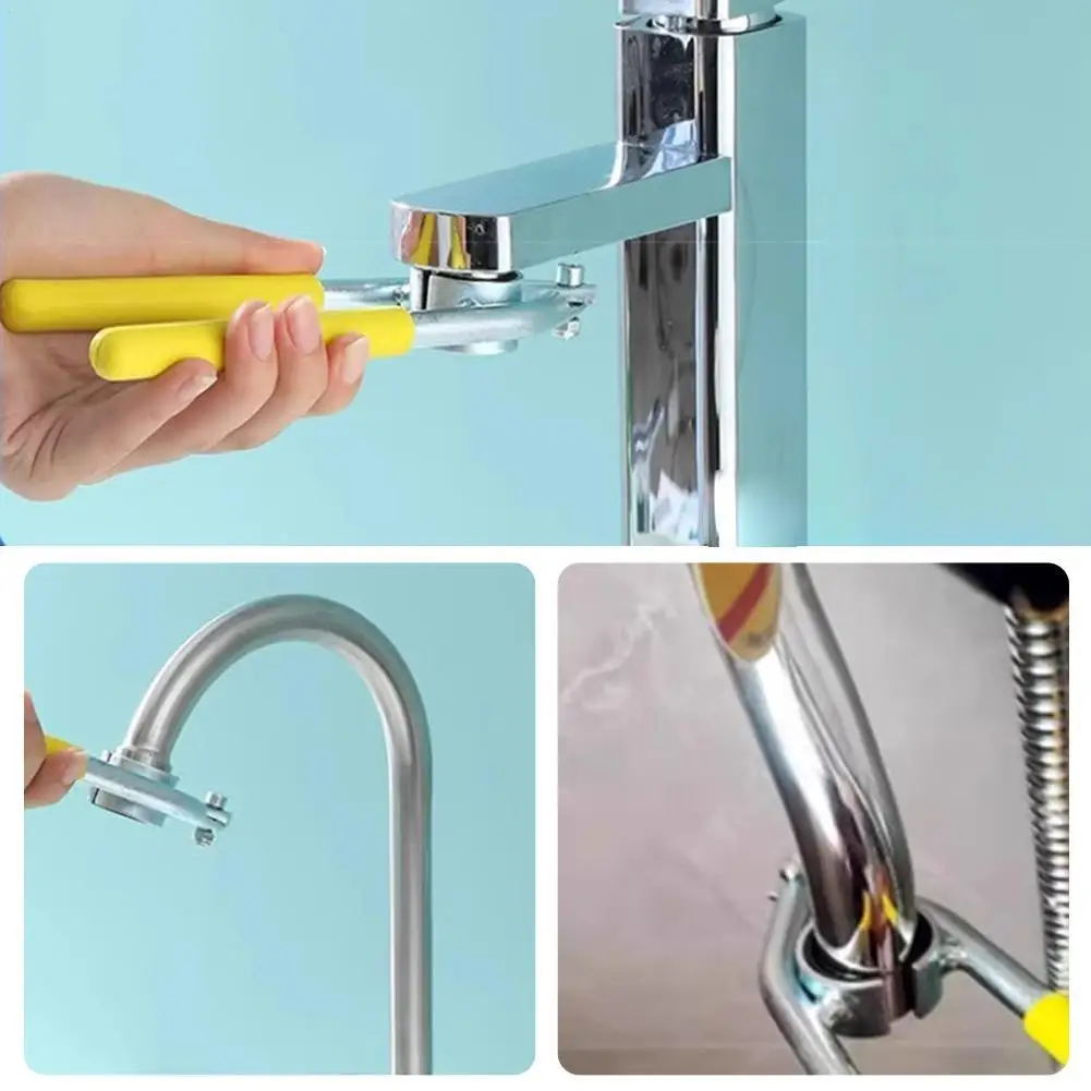 Universal Faucet Aerator Wrench Multi-Functional Plumber Tool For Kitchen Sink Basin Bathroom Tap Removal And Installation