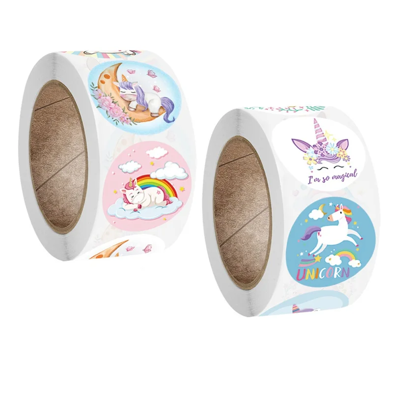 12 pcs/lot Kawaii Unicorn Tape Decoration Sticker Scrapbooking Diary Adhesive Masking Tape Stationery School Supplies