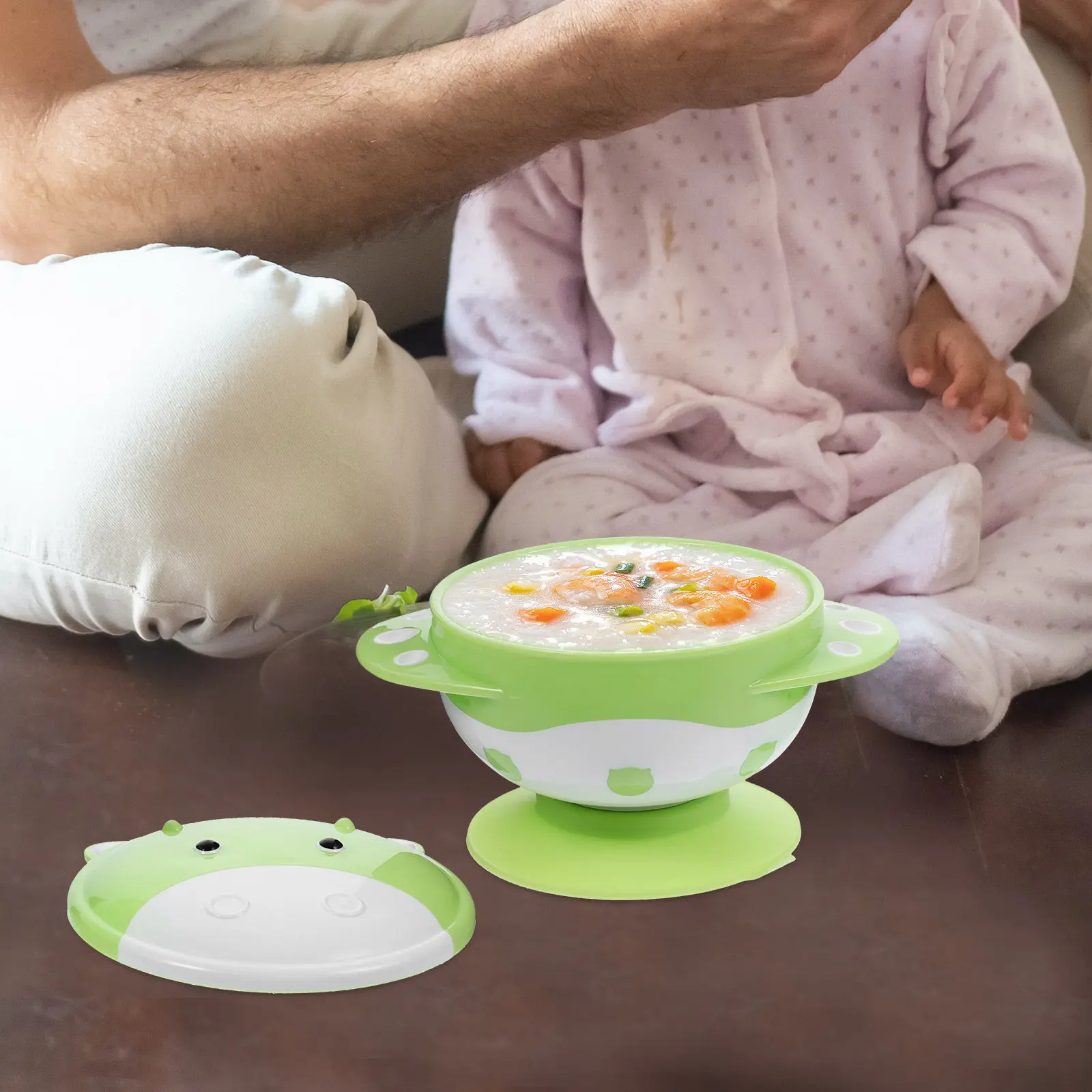 

Suction Bowl for Baby Toddlers Easy Clean Non-Slip Feeding Bowl for Travel Home Daily Use Adorable Design Increases Eating