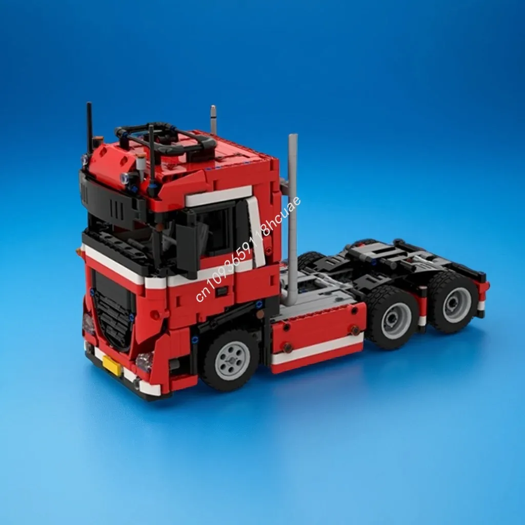 

1059 шт. MOC грузовик DAF грузовик с полным управлением с дистанционным управлением Hauler DIY модель строительные блоки игрушки на день рождения подарок