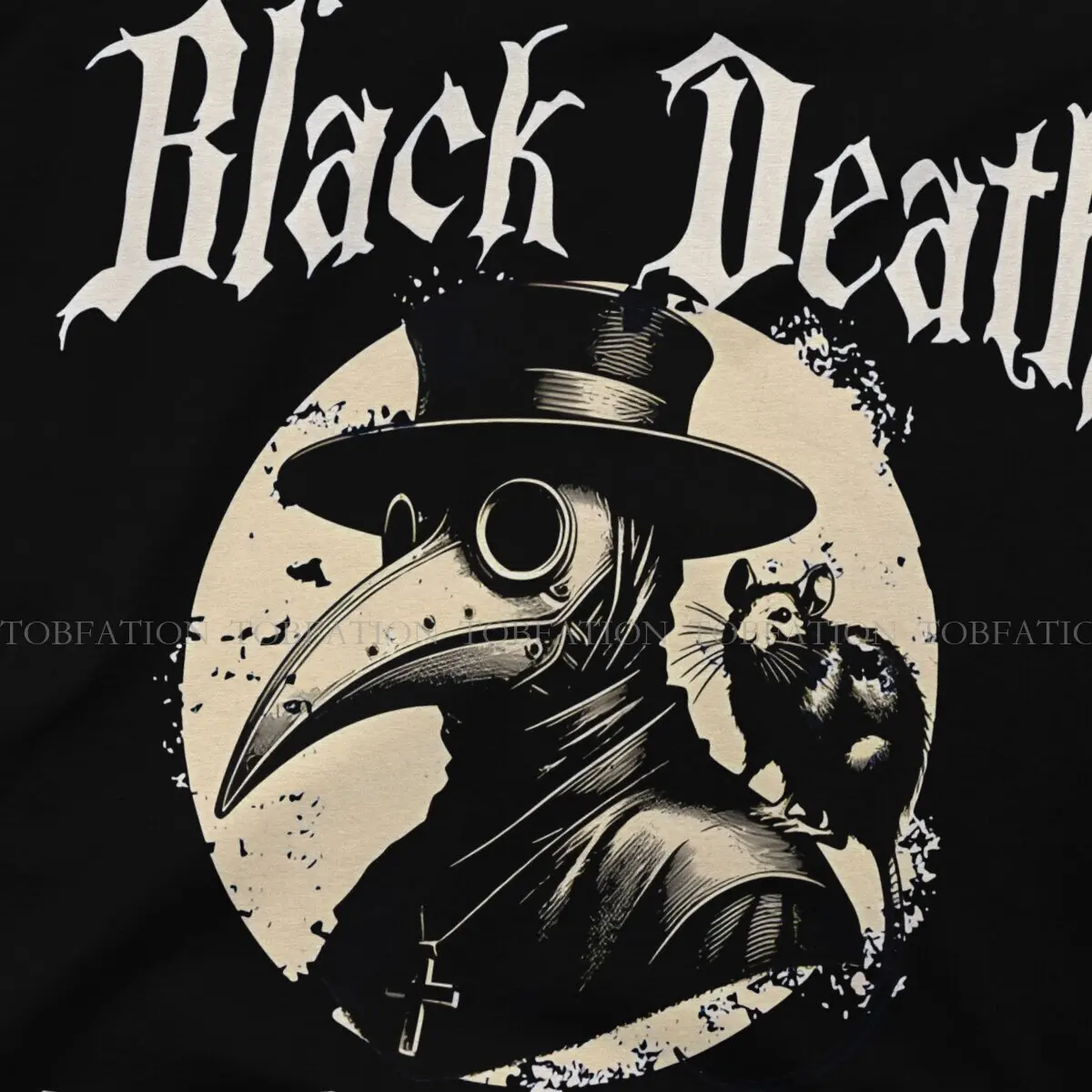 Plague Doctor 100% Cotton TShirt Black Death European Tour 1347 Classic T Shirt Leisure Men Clothes Ofertas Big Sale