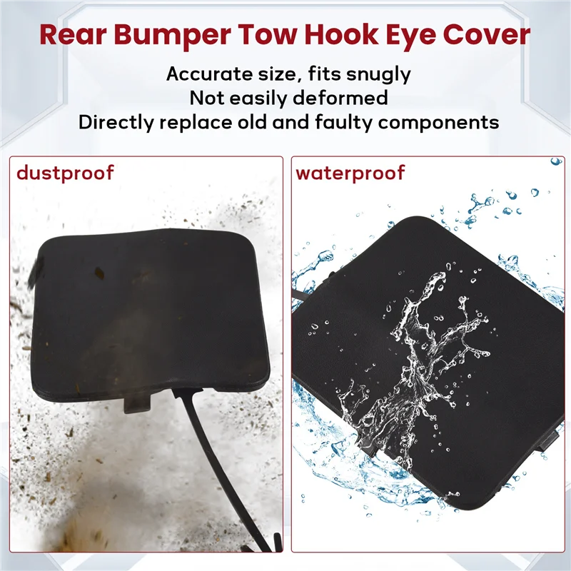 

Classic-Rear Bumper Tow Hook Eye Cover Trim Trailer Cover Cap For Nissan Qashqai 2018 2019 85071-DF60A-B151