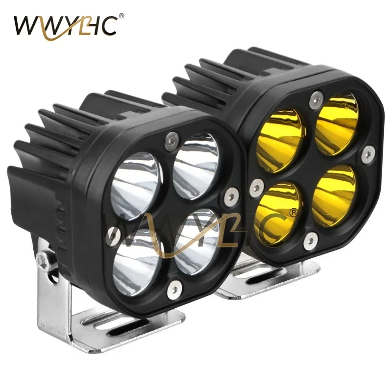 Suitable for Cars, Trucks, Motorcycles, 40W Waterproof Work Lights, LED Running Lights, 3-inch Headlights