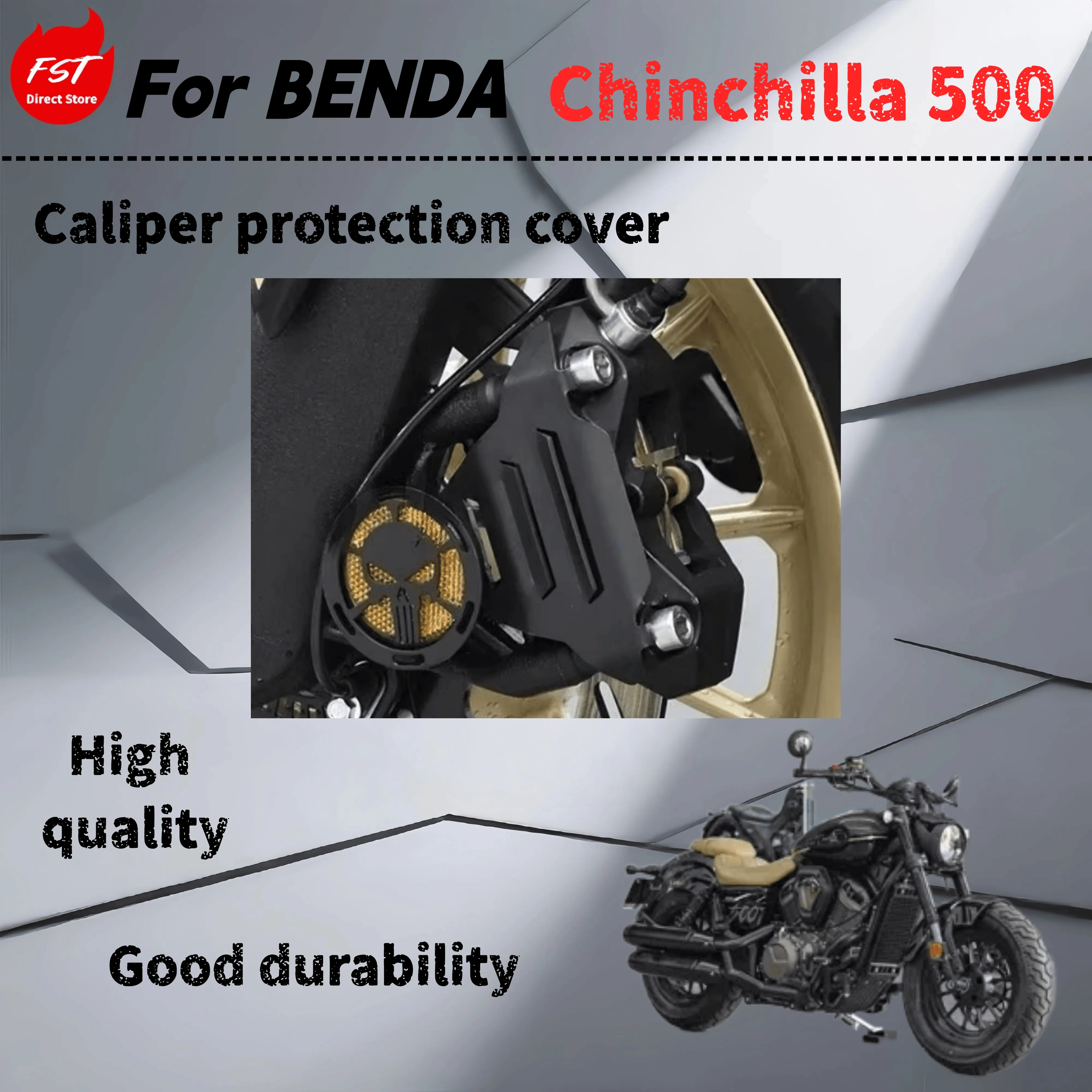 

For Benda Chinchilla 500 modified front shock caliper protective cover trim cover non-destructive installation